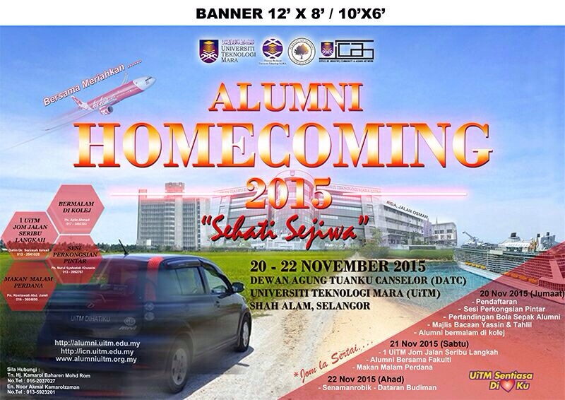 uitm home coming 2015